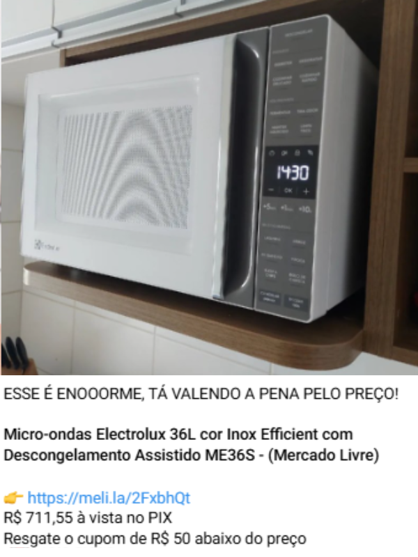 Micro-ondas Electrolux